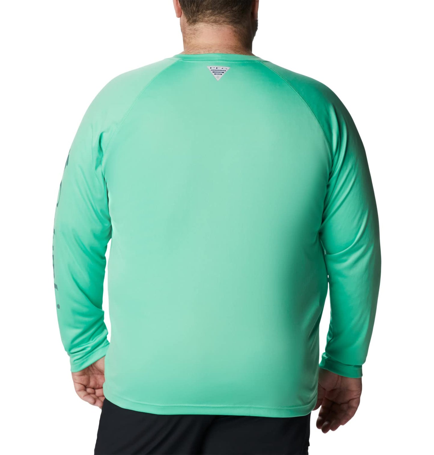 Columbia Men's Terminal Tackle Long Sleeve Fishing Shirt, Light Jade/Metal Logo, X-Large