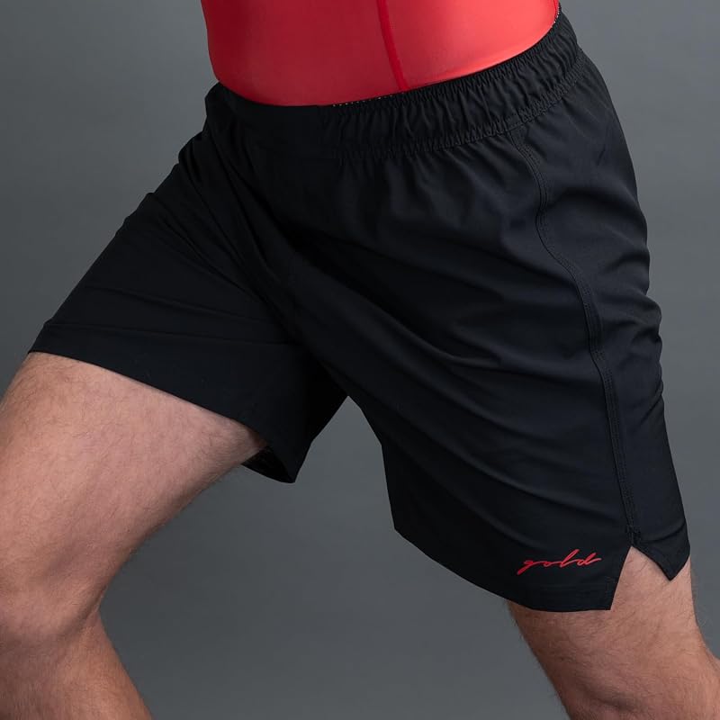 Gold BJJ Airflex Jiu Jitsu Shorts - Black, Large – MMA, No-Gi Fight Short