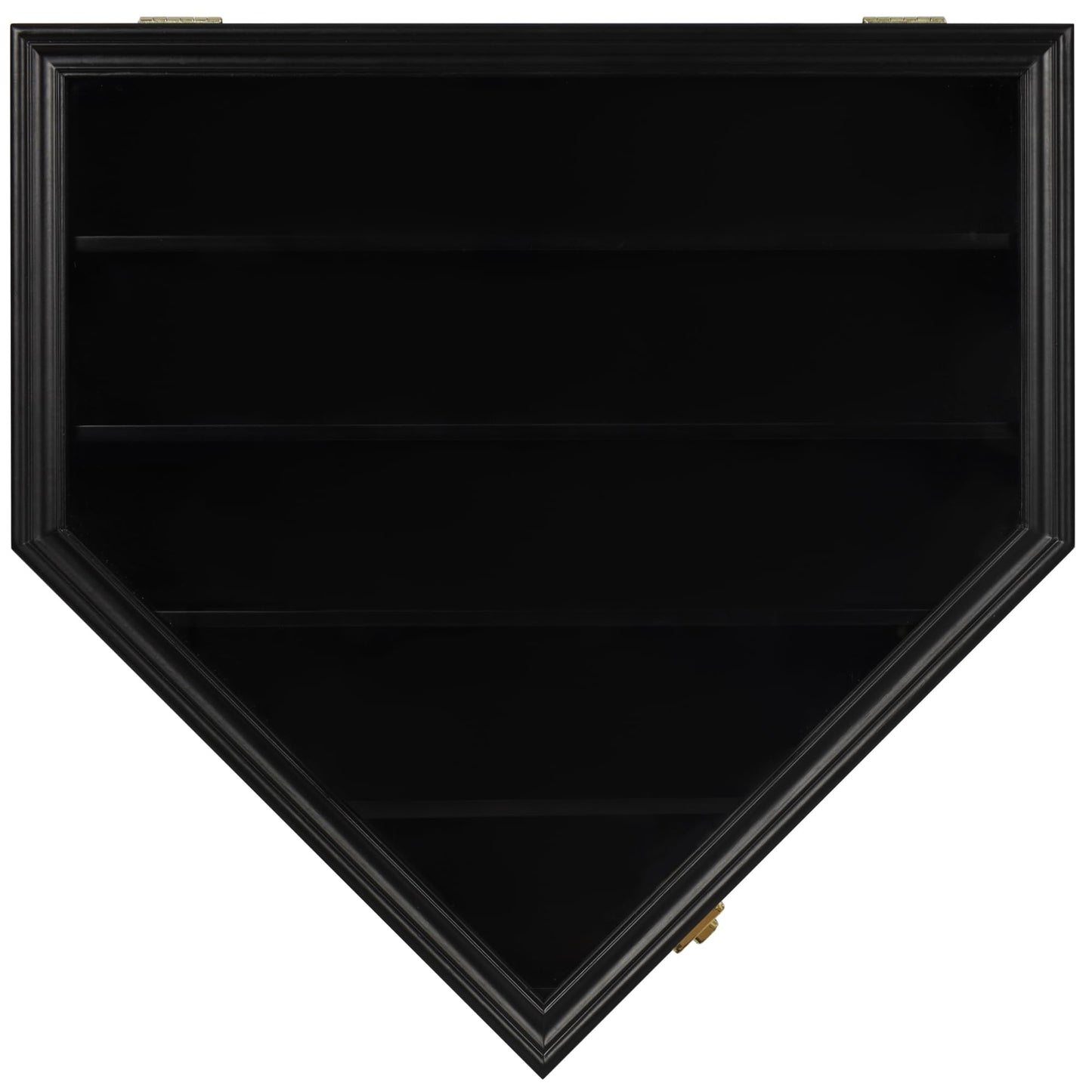 DisplayGifts Baseball Display Case Baseball Holders for Balls Display with 21 Slots Wall Display Box 98% Clear Antifade UV Protection with Gold Locks for Homerun and Collector Autograph Balls