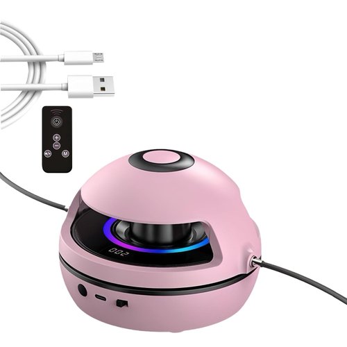 Smart Jump Ropes Machine, Electric Music Jump Rope, 1-10 Speed Levels, Bluetooth Remote Control, Low Noise Smart Jump Ropes, Compact for Exercise Fitness Interaction Game, Parent-Child Interactive (Pink)