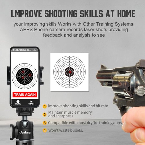 38 SPL Dryfire Laser Training Cartridge 6pcs Kit - Laser Dry Fire Practice for Pistol Training, Perfect for Safety & Accuracy