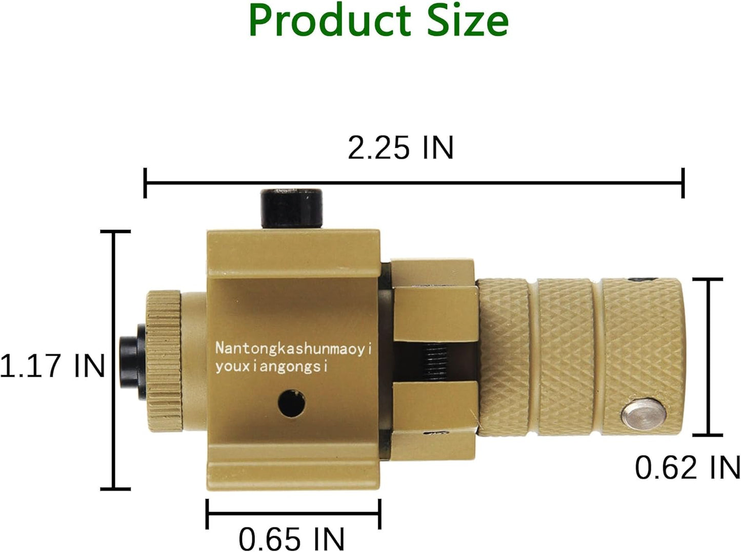 KASENTE Red Laser Beam Sight with 21mm Picatinny Weaver Rail Mount for Airsoft Gun Pistol Rifle