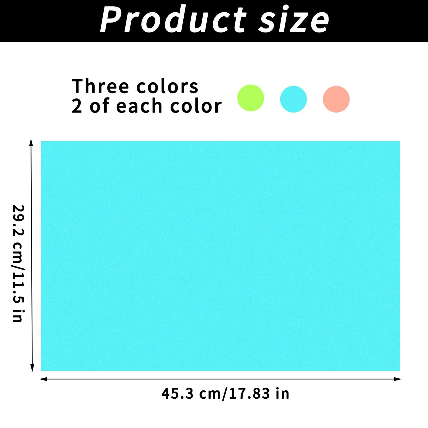 6 Pack Fridge Shelf Liners, Washable Waterproof Refrigerator Mats for Glass Shelves, Non‑Slip Drawer Cabinet Cupboard Covers, Cut‑to‑Fit, Reusable, 3 Colors (Pink/Green/Blue), Anti‑Spill Liner Pads