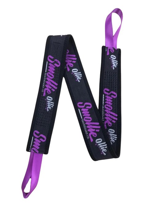Smollie Skateboard Accessories - Original Ollie Training Skate Trick Practice Strap - Fits 30-33” Beginner Skateboard Tool - Green (Purple)