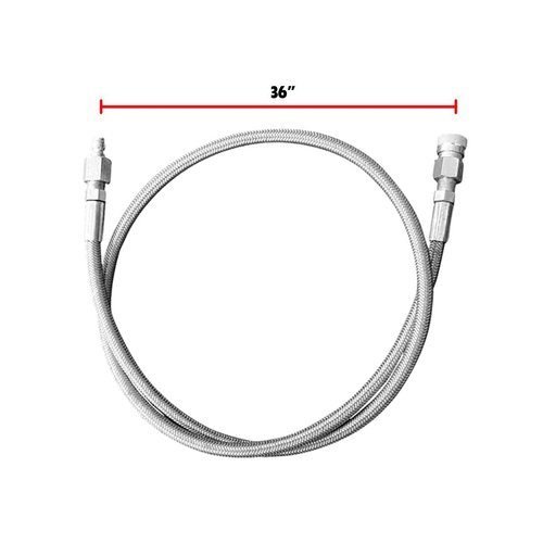 Maddog Paintball Airsoft Fill Whip Hose Extension 4500 Psi PCP - 36 inch Stainless Steel Charging System