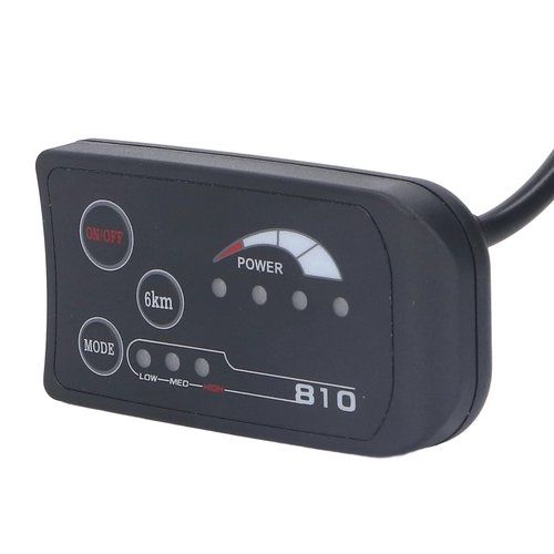 tomvorks 36V 48V S810 LED Display Panel Electric Bike Modification LED Control Display Meter SM Plug Suitable 22.2mm Handlebars Electric Bikes Scooters Accessories