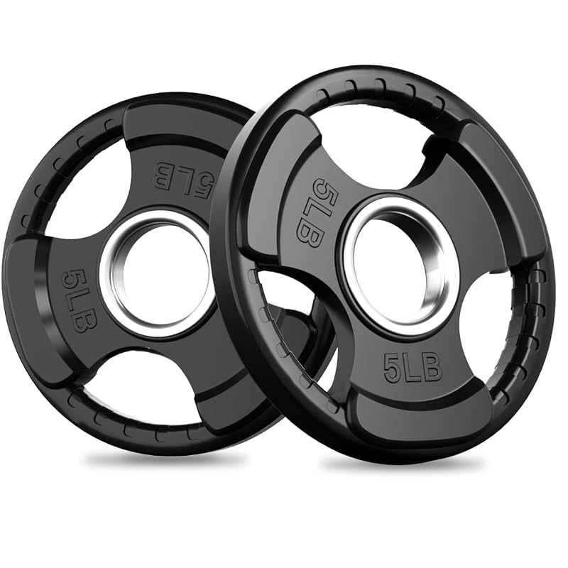RitFit 2-Inch Olympic Rubber Weight Plates – 2x5LB Variation of THIS listing
