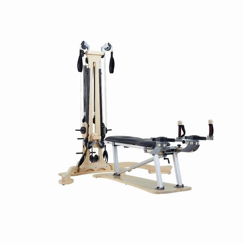 SwAcch Professional Maple Wood Pulley Tower Pilates GYRO Equipment Pilates Reformer for Studio Spine Corrector for Beginner Yoga Aid Equipment Ergonomic Design