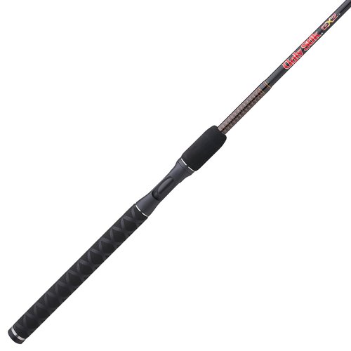 Ugly Stik 6'6" GX2 Casting Rod, 1 Piece Fishing Rod, 10-25 lb Line Rating, Medium Heavy Rod Power, 1/4-3/4 oz Lure Rating