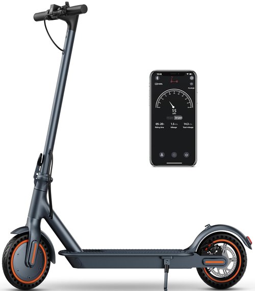 Electric Scooter - 350W Motor, Up to 19-21MPH / 18-21 Miles Range, 8.5" Flat-Free Tires, 264LB Load, Folding Commuter Escooter with Cruise Control, UL-2272 Certified, App Control