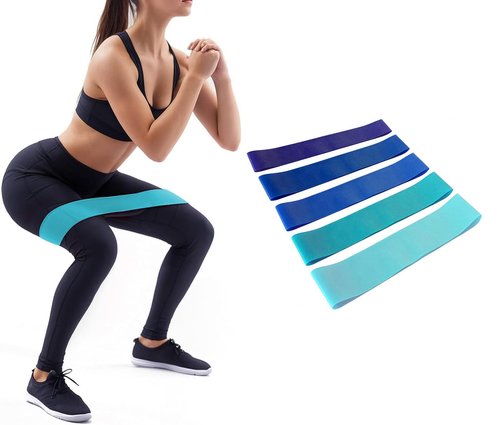 Resistance Bands for Working Out - Elastic Exercice Loop for Legs Hip Booty Stretch Yoga Pilates Gym Flexbands for Men Women