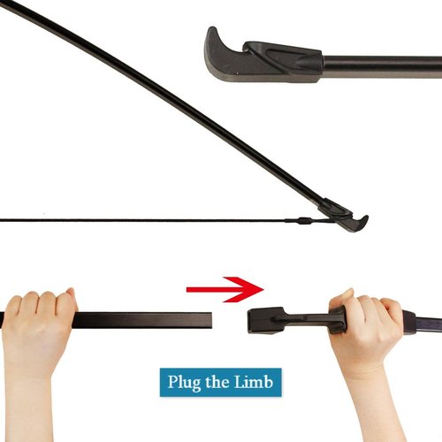 45" Youth Bow and Arrows Set for Kids 8-12 Teens Recurve Archery Beginner Gift Longbow Kit 9 Arrows, 4 Target Face for Backyard Game Age 12-14 14-16 Black