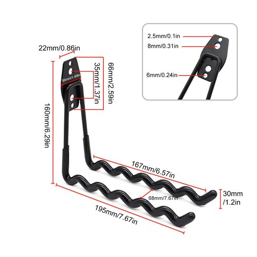 Tennis Racket Wall Mount, Wall Tennis Racket Storage Rack Display Stand, Badminton Rackets Holder Utility Hooks, Can Hold 6