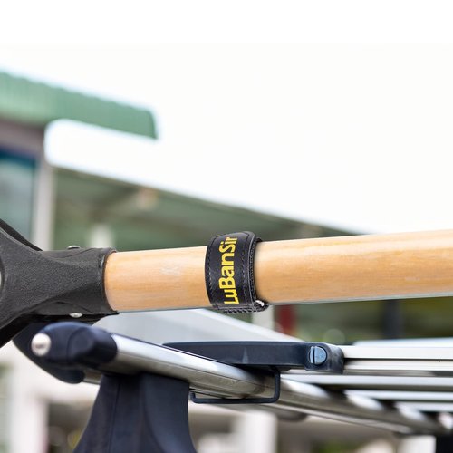 LuBanSir Shovel Mount for Roof Rack, 12 Inches Adjustable Hook and Loop Mount Holder Straps for Cars Trucks Tractors Trailers (4 Pack)