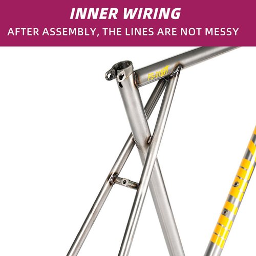 POLSO FM007 INTRO7 Fixed Gear Bicycle Frame CR-MO Track Frameset for Cycling 52cm and 55cm GT Cross Version (Cr-Mo Frame, 55cm(170-180cm))