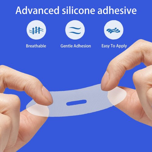 Hapsod Transparent Premium Sleep Tape (120-Pack) - Mouth Tape Pain Free Removal, Hypoallergenic, Latex Free & Gentle On Skin - Medical Grade Adhesive Tape