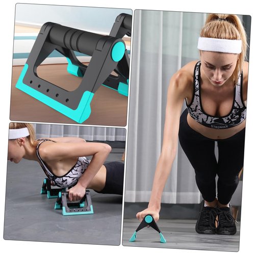 Abaodam 1pair Bar Indoor Exercise Equipment with Anti-skid Handles Fitness Bracket for Home Workouts Comfortable Grip for Men Women Sports Supplies