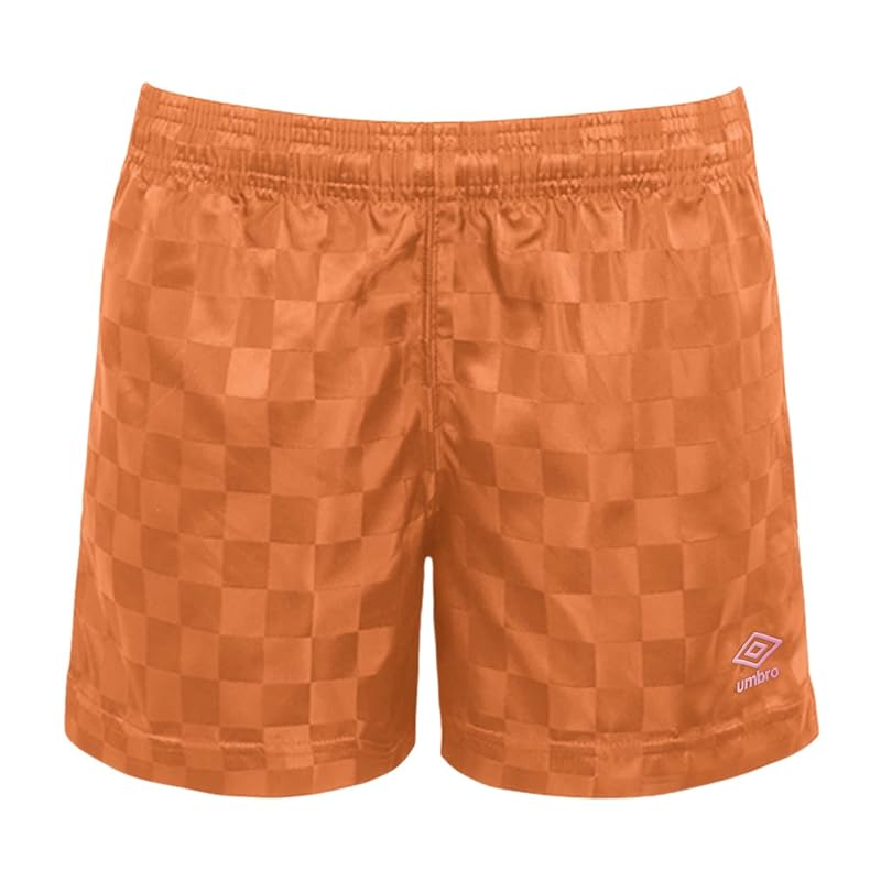 Umbro Girls Checkerboard Short - Gingersnap/Pink Clay, Medium