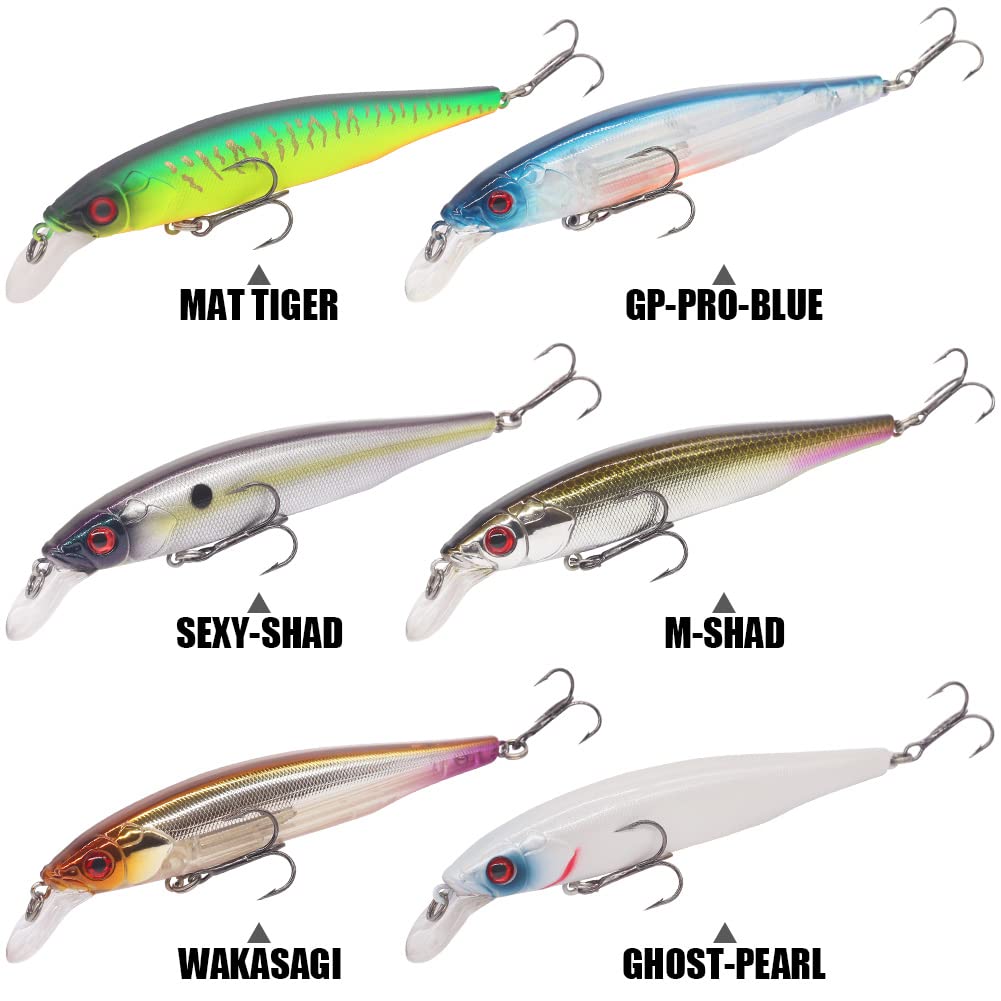 XFISHMAN Jerkbait Kit - Minnow Lure - Suspending - Bass, Smallmouth Bass, Walleye, Largemouth Bass - 1 Piece