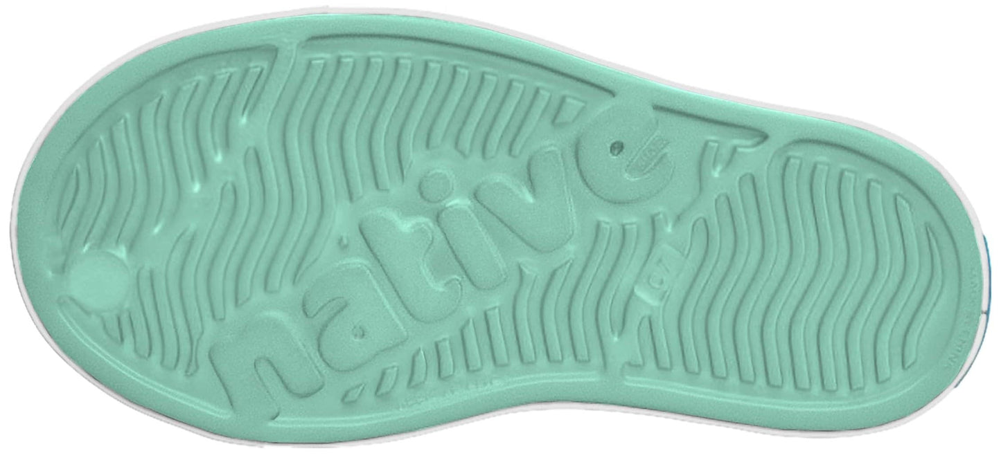 Native Shoes Unisex-Kids Jefferson Sneakers, Fresco Green/Shell White, 11 Little Kid