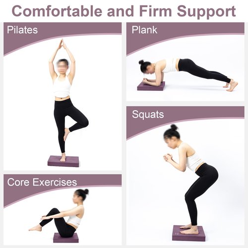 StrongTek Extra Wide Foam Balance Pad for Physical Therapy, 19" X 15.8" X 2.4", High-Density TPE Foam Pad for Exercise, Enhanced Stability, Core Strength, Non-Slip & Water-Resistant, for Fitness, Yoga