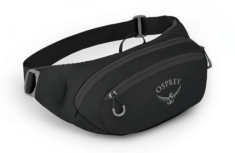 Osprey Daylite Waist Pack - Black Fanny Pack with Crossbody Carry Option