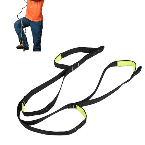 Beufee Climbing Ascender, Foot Ascender Loop for Climbing Mountaineering Climbing Adjustable Sling Foot Loop Ascender for Outdoor