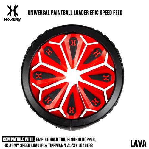 HK Army Universal Epic Speed Feed Paintball Loader Hopper Accessory - Lava