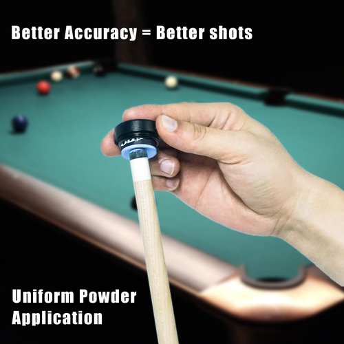 TAOM Pool Chalk Holder with Fixed Belt Clip, Portable Magnetic Clip Pocket Chalker, Mini Chalk Holder Pool Billiards, Pool Cue Chalk Case Container Box for Billiard
