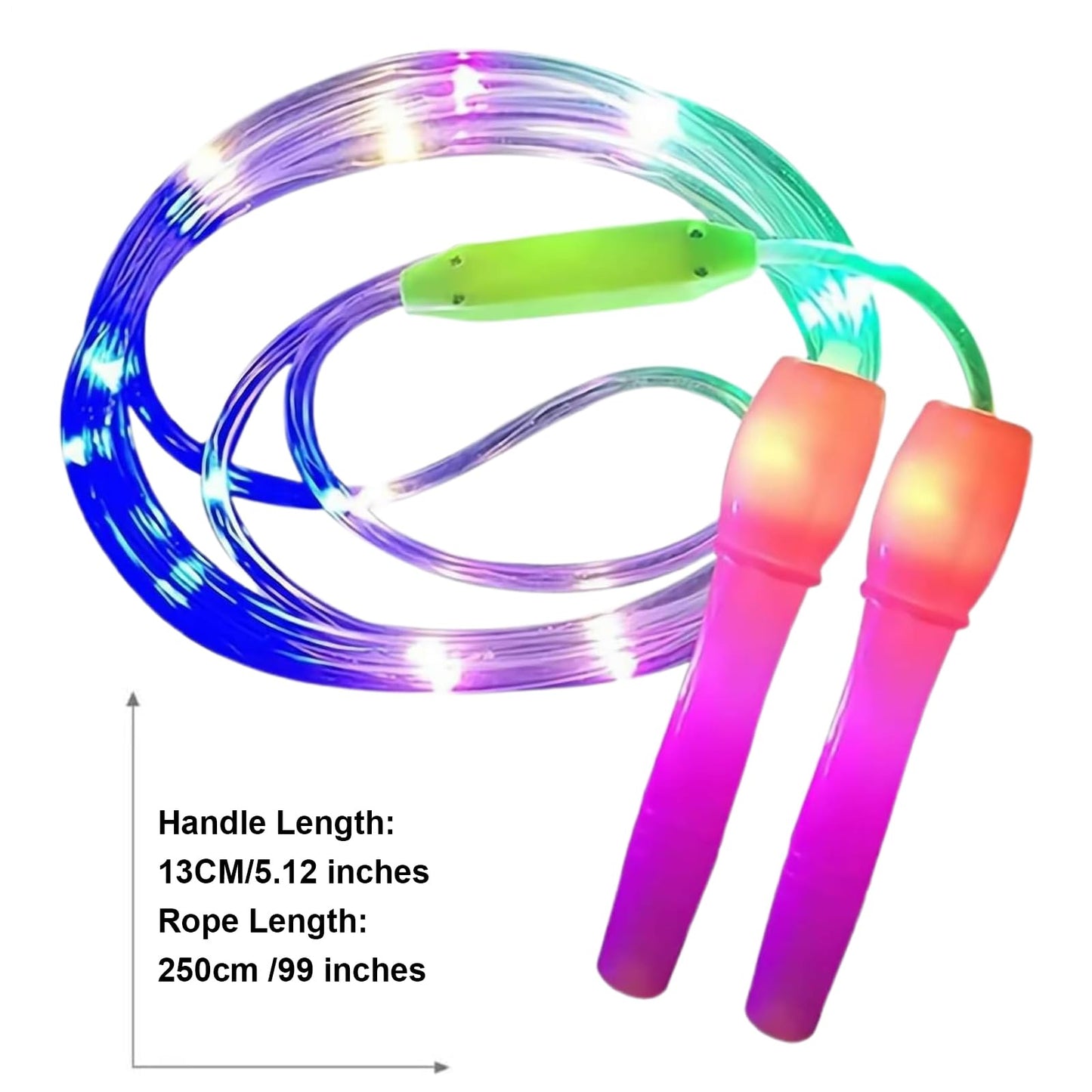 LED Jump Rope - Rechargeable Light Up Skipping Cable, Adjustable Fitness Equipment | Non-slip Fitness Equipment Sport Accessories, Illuminated Exercise Tool, Workout Gear for Women, Girls,