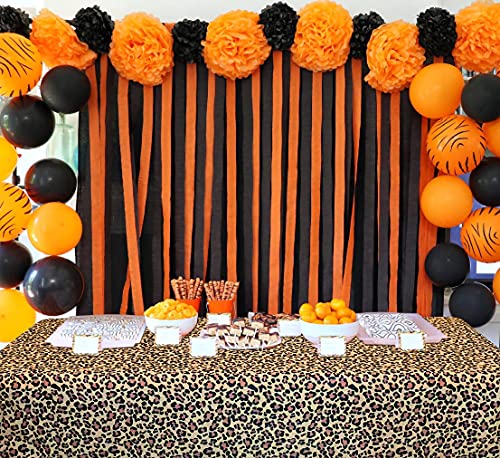 Leopard Table Covers 5 Pack - Jungle Safari Animal Print Party Supplies
