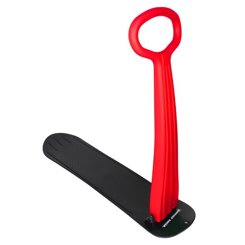 Slippery Racer Kid's Lightweight Compact Foldable Cold Resistant Downhill Outdoor Winter Ski Scooter Snow Sled Red