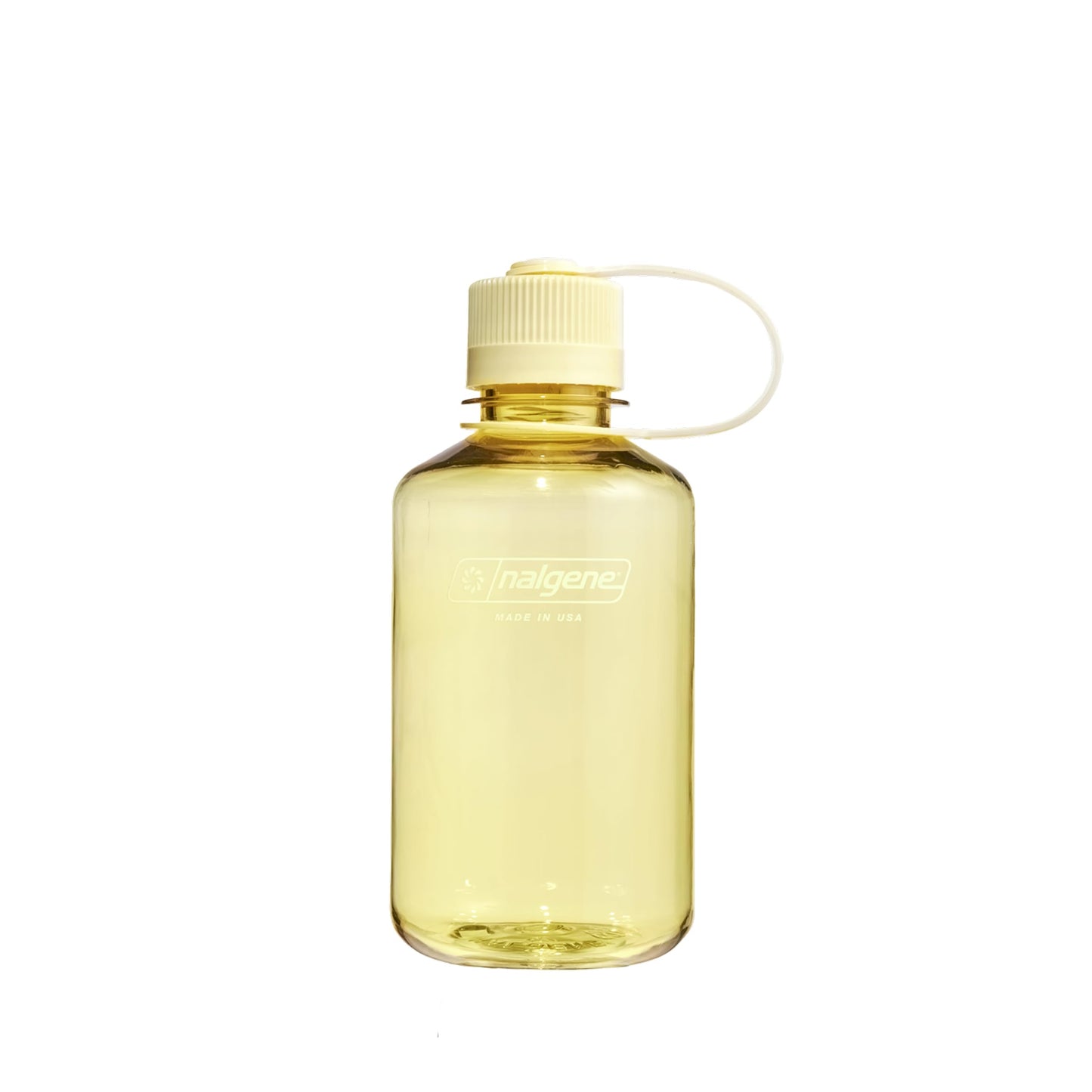 Nalgene 16 oz Narrow Mouth Water Bottle | Slim Cup Holder Size, BPA-Free, Durable & Leak Proof, Lightweight Travel Bottle, Butter