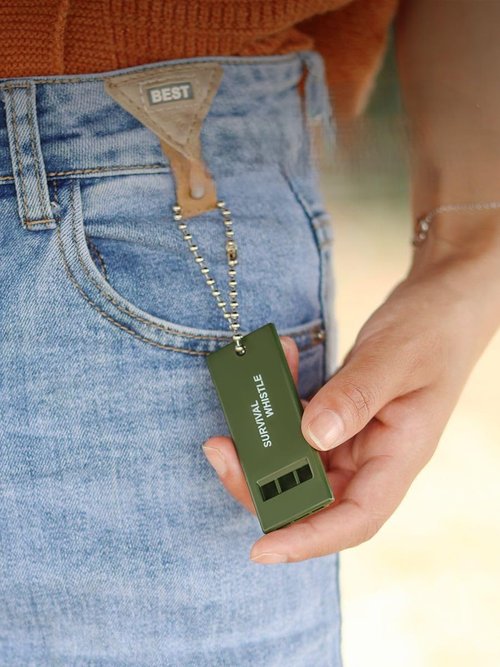 Tri-Frequency Survival Sports Whistle - 120dB Loud Emergency Safety Whistle for Outdoor Sports, Hiking, Camping, Referee, Coaching, Storm Warning, Earthquake Survival Gear