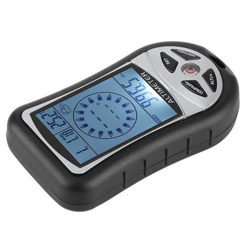Barometer Altimeter, Portable Compass Multifunctional Electronic Weather E Ic Boussole Electronique Altitude Altimeters for Forecast Hand Hold Hiking Camping Outdoor Lover