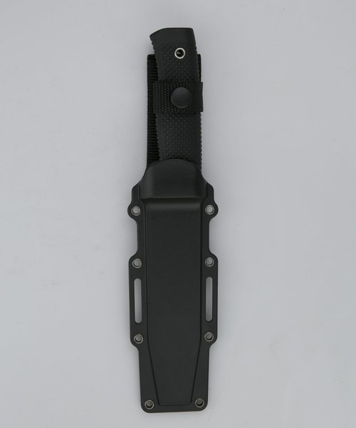 WEILUXU Tactical Fixed Blade Knife, 5.87 inch Blade, 4.65 inch Kray-Ex Handle, Stonewashed 420 Stainless Steel, with Secure-Ex Sheath (B-Silver)