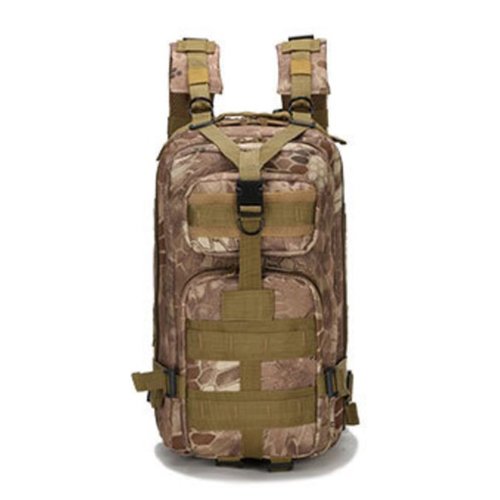 ETAINGYEUN Camouflage Outdoor Hiking Bag Camo Camping Hunting Backpack Double Zipper Sports Pack Training Equipment
