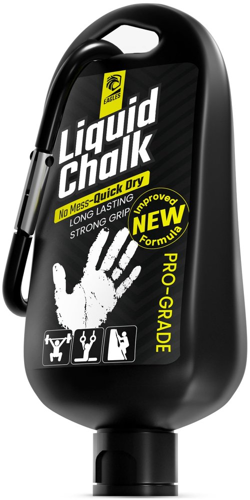 EAGLES Pro Grade Liquid Chalk 50, 120 or 280ml Mess-Free Chalk for Weightlifting, Gymnastics Rock Climbing, Dancing, Pole Grip, Sports & Workout Chalk - Sweat-Resistant and Long Lasting (50ml)