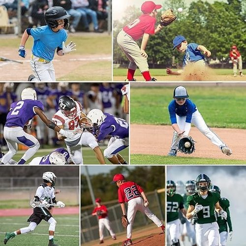 ciseroye 7 Pad Girdle Football Youth Football Girdle Youth Boys with Knee Integrated Hip Tailbone Thigh Pads- Basketball Padded Compression Shorts for Basketball Baseball Rugby Soccer- L