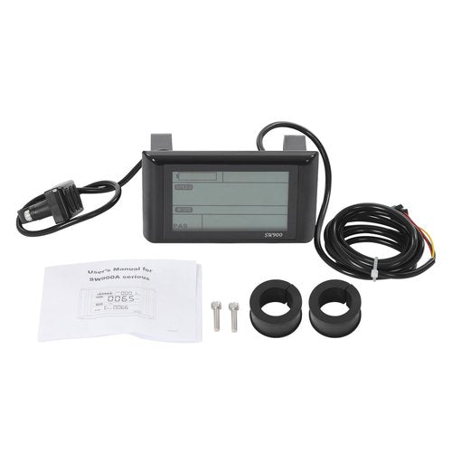 Ebike Display, 36V-72V Colorful Waterproof Cycling Computer with Charging Port for Mobile Devices, Ebike LCD Display Ebike LCD Display to Enrich Cycling Journey