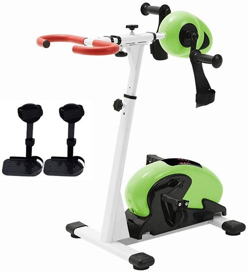 Portable Pedal Exercise Electric Bike Foldable Home Elderly Upper and Lower Limbs Pedal Trainer, and Stroke Survivor Rehabilitation Equipment (B ),B