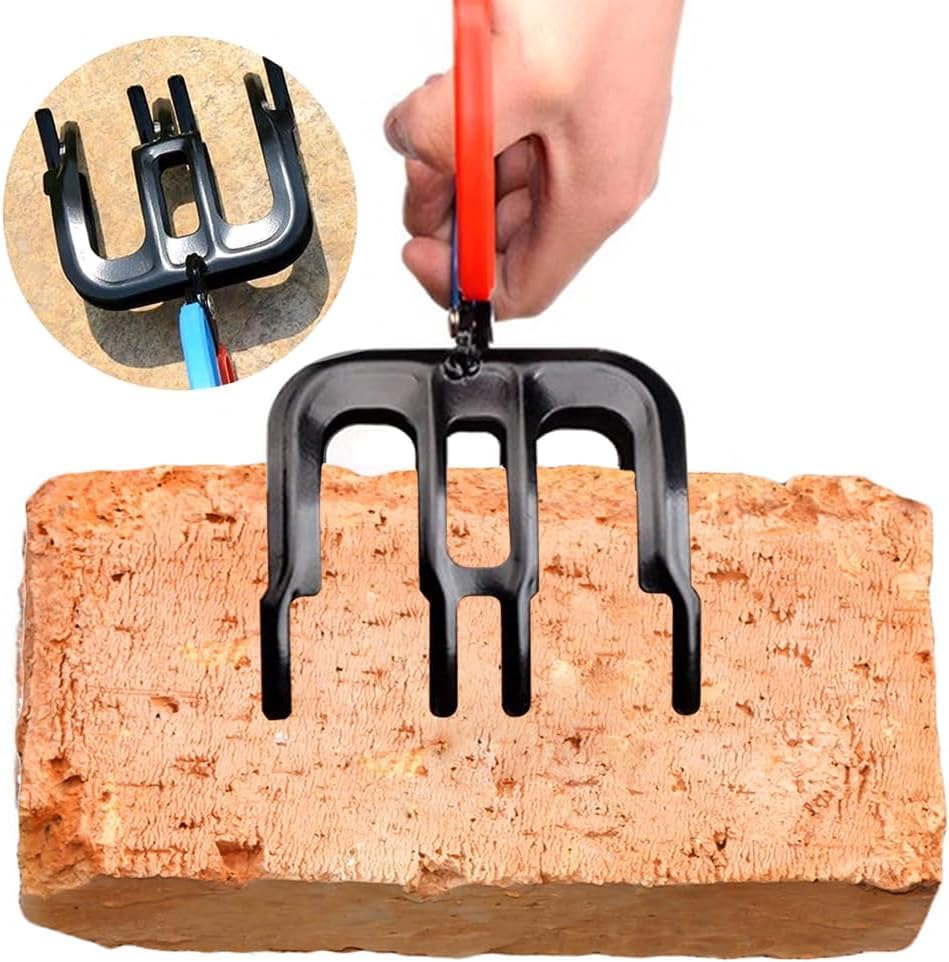 3 Claw Fish Gripper, Fishing Pliers Gripper, Metal Fish Control Clamp Claw Tong Grip Tackle Tool, Multi-Functional Lightweight Non-Slip Fish Claw Gripper for Catch Fish Fishing Accessories (3 Claw)