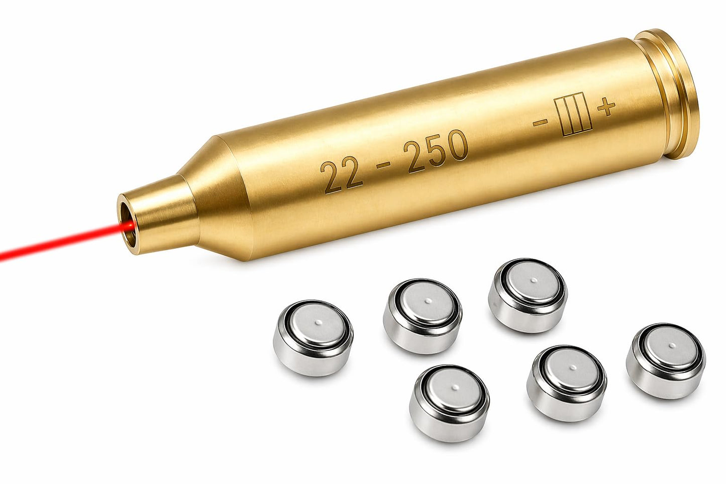 GOTICAL Red Dot Laser 22-250 Laser Bore Sighter Beam Boresight Hunting Tool Bore Sight Tool
