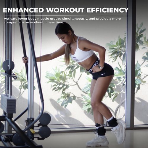 YAGHZU Ankle Straps for Cable Machines Women, Glute Kickback Cable Machine Attachments, Gym Ankle Cuffs, Wrist Cuffs for Workout, Leg Training Accessory, Fitness Gear for Home or Gym