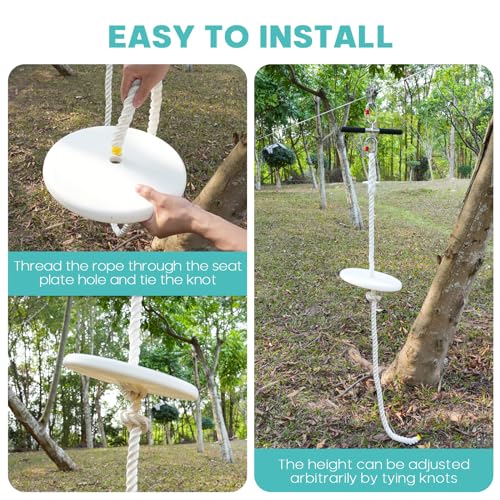 Zipline Seat for Adults - Style 1, Supports 350 lbs, Durable Kit
