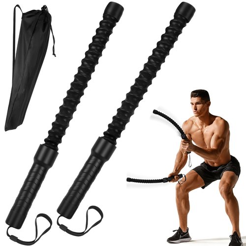 Battle Ropes For Home Gym, Mini Ropeless Exercise Rope Home Gym Equipment, Portable Workout Gadget For Travel, HIIT Workouts, Low-Impact Cardio Training