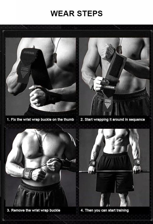 Bench Wrist Wraps - 100% Polyester Wrist Wraps Gym & Weightlifting | Adjustable Stabilizer with Thumb Loop | One Size Fits Most (Men/Women)