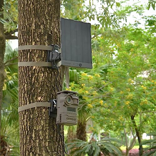 Trail Camera Mounting Bracket with 1/4"-20 Thread, 360° Rotating Adjustable Holder for Outdoor Hunting Gear