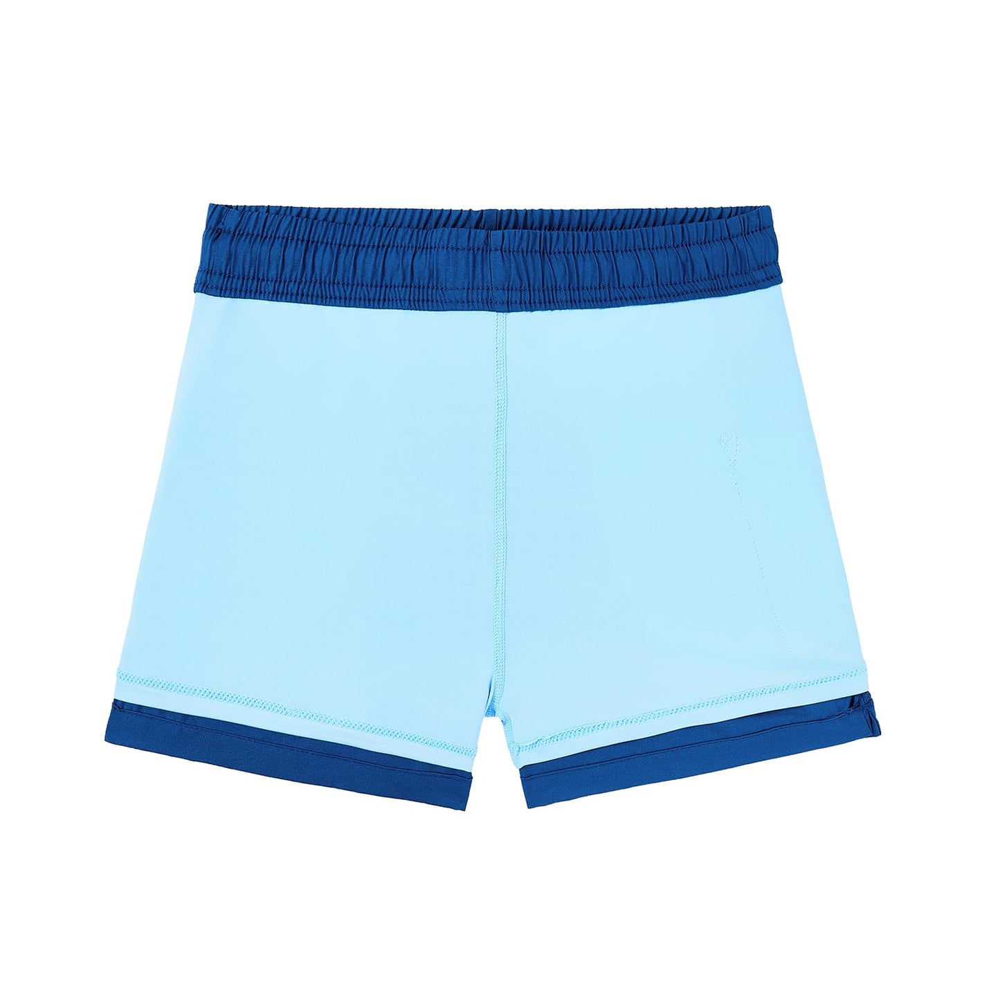 Boys Swim Trunks with Compression Liner Boys Bathing Suit High Stretch Youth Swimsuit Quick Dry Light UPF 50+ Kids Swim Shorts Dark Blue 10-12 Years
