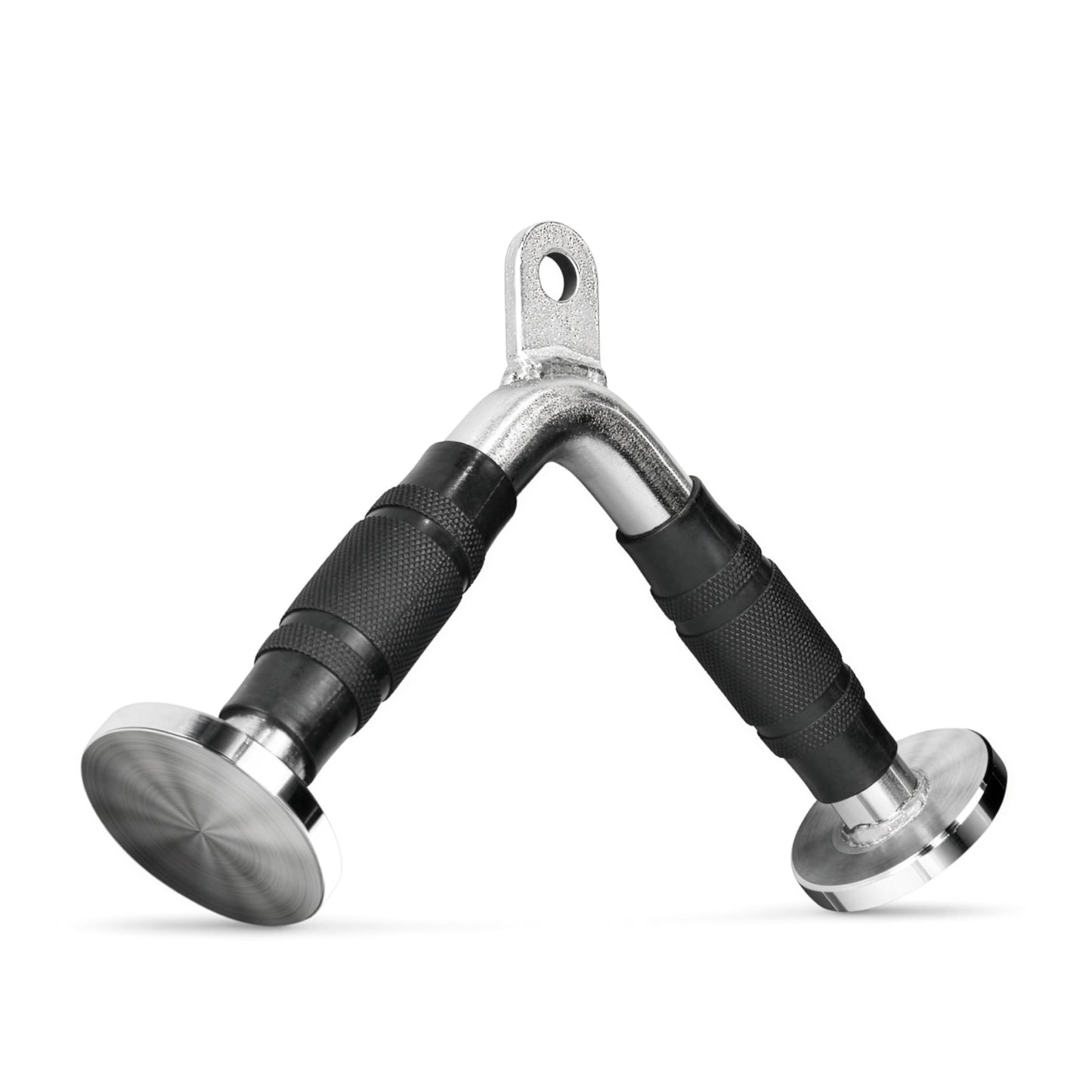 CAP Barbell Deluxe Triceps V-Bar with Rubber Handgrips – Cable Machine Attachment for Tricep Exercises, LAT Pulldown & Home Gym Workouts